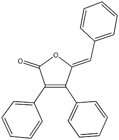 5-benzylidene-3,4-diphenyl-2(5H)-furanone Structure