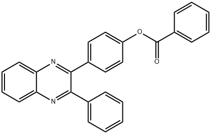 4-(3-phenyl-2-quinoxalinyl)phenyl benzoate Structure