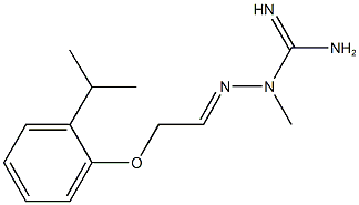 2-[2-(2-isopropylphenoxy)ethylidene]-1-methylhydrazinecarboximidamide 구조식 이미지