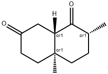 2,4a-dimethyloctahydro-1,7-naphthalenedione 구조식 이미지