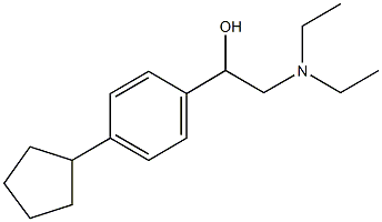 1-(4-cyclopentylphenyl)-2-(diethylamino)ethanol 구조식 이미지