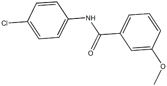 N-(4-chlorophenyl)-3-methoxybenzamide 구조식 이미지