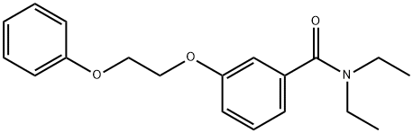 N,N-diethyl-3-(2-phenoxyethoxy)benzamide 구조식 이미지