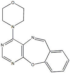 4-(4-morpholinyl)pyrimido[4,5-b][1,4]benzoxazepine Structure