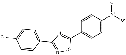 3-(4-chlorophenyl)-5-{4-nitrophenyl}-1,2,4-oxadiazole 구조식 이미지