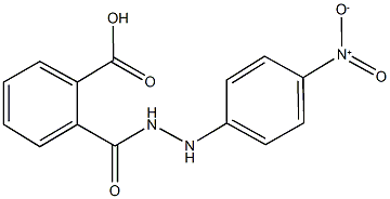 2-[(2-{4-nitrophenyl}hydrazino)carbonyl]benzoic acid Structure