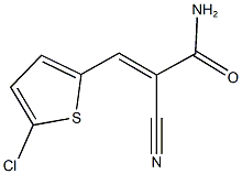 3-(5-chloro-2-thienyl)-2-cyanoacrylamide Structure