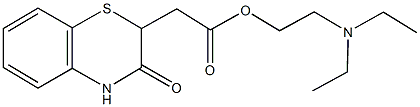 2-(diethylamino)ethyl (3-oxo-3,4-dihydro-2H-1,4-benzothiazin-2-yl)acetate Structure