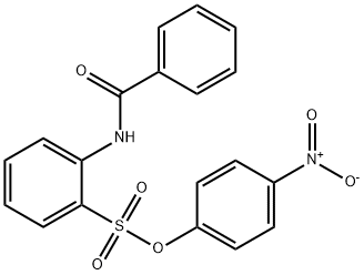 4-nitrophenyl 2-(benzoylamino)benzenesulfonate Structure