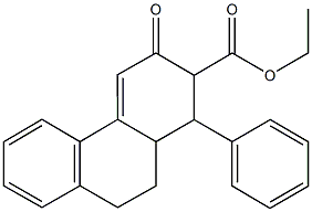 ethyl 3-oxo-1-phenyl-1,2,3,9,10,10a-hexahydro-2-phenanthrenecarboxylate 구조식 이미지