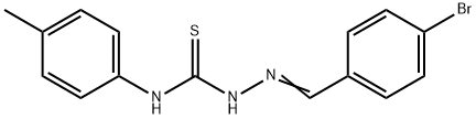 4-bromobenzaldehyde N-(4-methylphenyl)thiosemicarbazone Structure