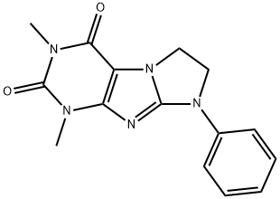 1,3-dimethyl-8-phenyl-7,8-dihydro-1H-imidazo[2,1-f]purine-2,4(3H,6H)-dione Structure