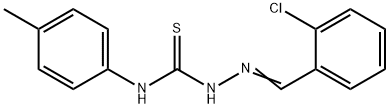 2-chlorobenzaldehyde N-(4-methylphenyl)thiosemicarbazone 구조식 이미지