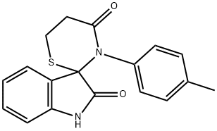 2,4'-dioxo-3'-(4-methylphenyl)-spiro[indoline-3,2'-[1,3]-thiazinane] Structure