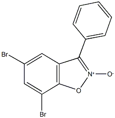 5,7-dibromo-3-phenyl-1,2-benzisoxazol-2-ol 구조식 이미지