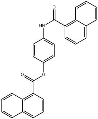 4-(1-naphthoylamino)phenyl 1-naphthoate Structure