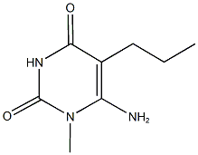 6-amino-1-methyl-5-propylpyrimidine-2,4(1H,3H)-dione 구조식 이미지