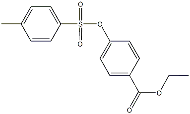 ethyl 4-{[(4-methylphenyl)sulfonyl]oxy}benzoate 구조식 이미지