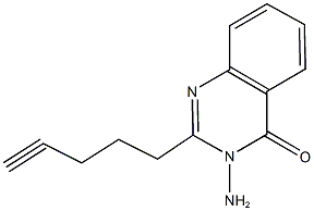 3-amino-2-(4-pentynyl)-4(3H)-quinazolinone 구조식 이미지