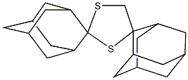 dispiro[adamantane-2,2'-[1,3]dithiolane-4',2''-adamantane] 구조식 이미지