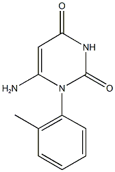 6-amino-1-(2-methylphenyl)-2,4(1H,3H)-pyrimidinedione Structure