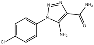 5-amino-1-(4-chlorophenyl)-1H-1,2,3-triazole-4-carboxamide 구조식 이미지