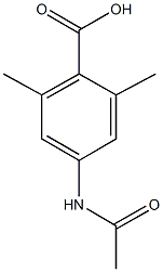 4-(acetylamino)-2,6-dimethylbenzoic acid 구조식 이미지