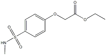 ethyl {4-[(methylamino)sulfonyl]phenoxy}acetate 구조식 이미지
