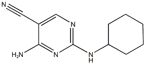 4-amino-2-(cyclohexylamino)-5-pyrimidinecarbonitrile Structure