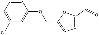 5-[(3-CHLOROPHENOXY)METHYL]-2-FURALDEHYDE Structure