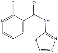 2-chloro-N-(1,3,4-thiadiazol-2-yl)nicotinamide 구조식 이미지