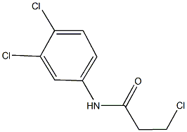 3-chloro-N-(3,4-dichlorophenyl)propanamide Structure