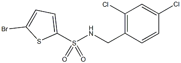 5-bromo-N-(2,4-dichlorobenzyl)-2-thiophenesulfonamide 구조식 이미지