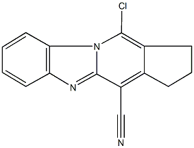 11-chloro-2,3-dihydro-1H-cyclopenta[4,5]pyrido[1,2-a]benzimidazole-4-carbonitrile Structure