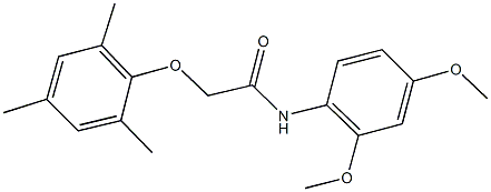 N-(2,4-dimethoxyphenyl)-2-(mesityloxy)acetamide 구조식 이미지