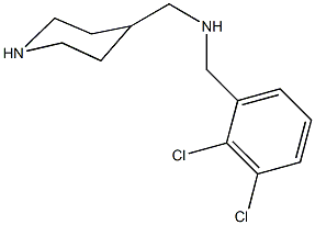 N-(2,3-dichlorobenzyl)-N-(4-piperidinylmethyl)amine 구조식 이미지