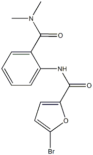 5-bromo-N-{2-[(dimethylamino)carbonyl]phenyl}-2-furamide 구조식 이미지