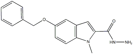 5-(benzyloxy)-1-methyl-1H-indole-2-carbohydrazide 구조식 이미지