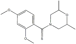 4-(2,4-dimethoxybenzothioyl)-2,6-dimethylmorpholine 구조식 이미지