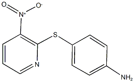 2-[(4-aminophenyl)sulfanyl]-3-nitropyridine 구조식 이미지