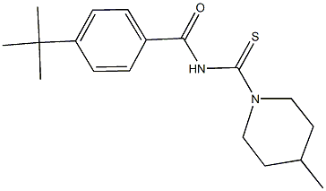 4-tert-butyl-N-[(4-methylpiperidin-1-yl)carbothioyl]benzamide 구조식 이미지