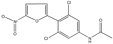 N-(3,5-dichloro-4-{5-nitro-2-furyl}phenyl)acetamide Structure