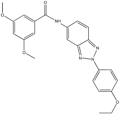 N-[2-(4-ethoxyphenyl)-2H-1,2,3-benzotriazol-5-yl]-3,5-dimethoxybenzamide Structure