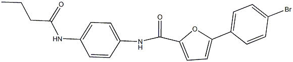 5-(4-bromophenyl)-N-[4-(butyrylamino)phenyl]-2-furamide Structure