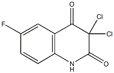 3,3-dichloro-6-fluoro-2,4(1H,3H)-quinolinedione 구조식 이미지