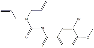 N,N-diallyl-N'-(3-bromo-4-methoxybenzoyl)thiourea Structure