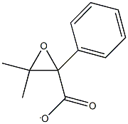 3,3-dimethyl-2-phenyl-2-oxiranecarboxylate 구조식 이미지