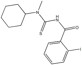 N-cyclohexyl-N'-(2-iodobenzoyl)-N-methylthiourea Structure