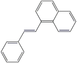 1-(2-phenylvinyl)naphthalene Structure