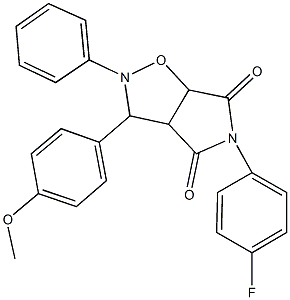 5-(4-fluorophenyl)-3-(4-methoxyphenyl)-2-phenyldihydro-2H-pyrrolo[3,4-d]isoxazole-4,6(3H,5H)-dione Structure